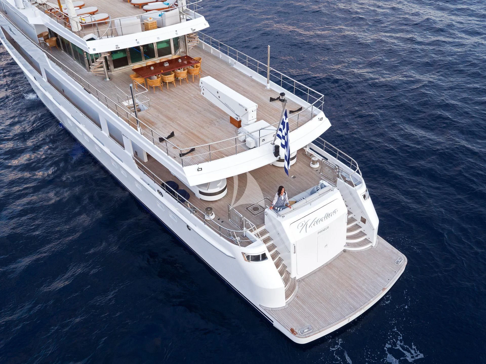 a large ship in the water aboard O'NATALINA Yacht for Sale