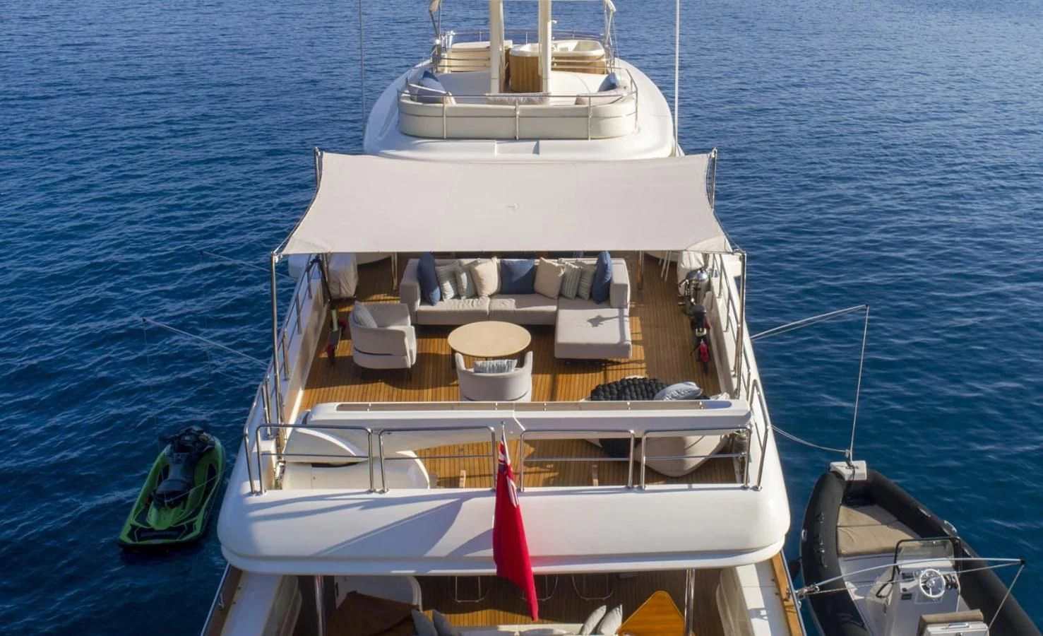 a boat on the water aboard HAG Yacht for Sale