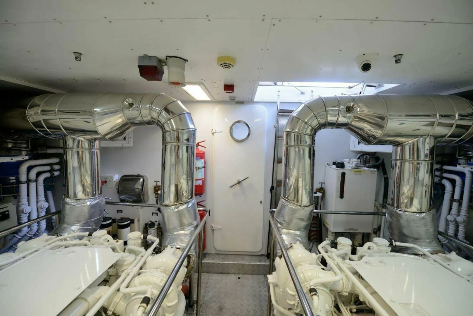 a room with machinery aboard HAG Yacht for Sale