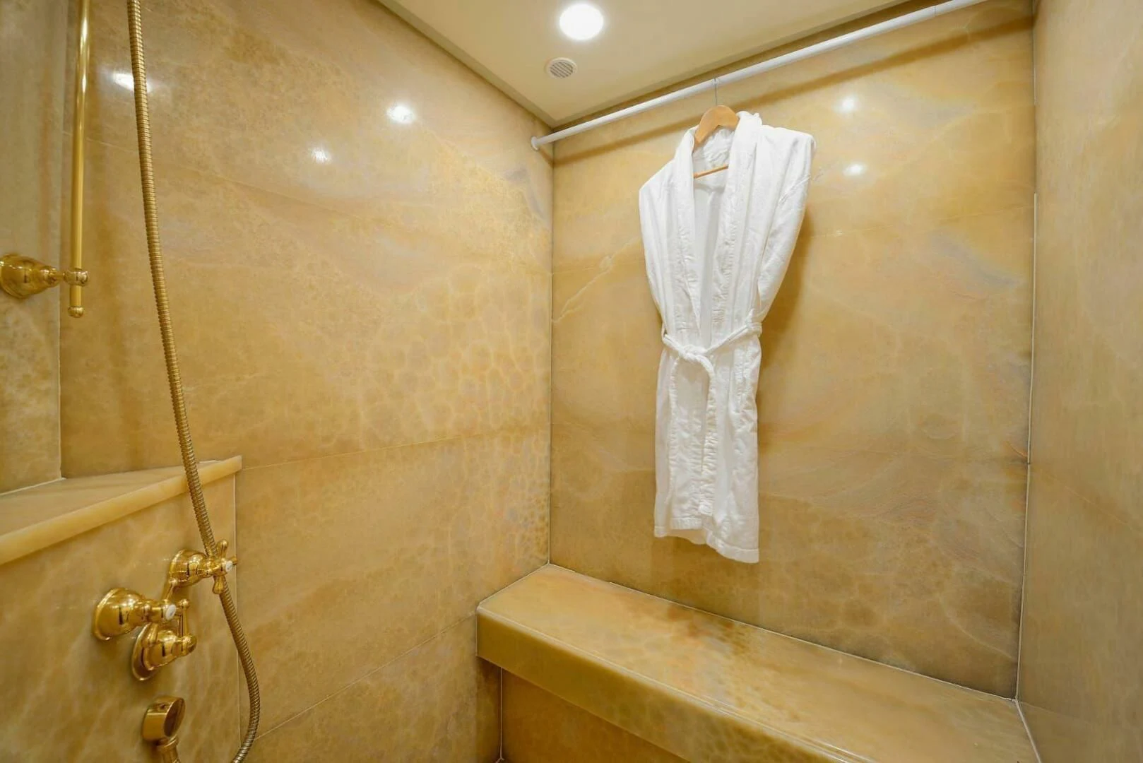 a towel on a rope aboard HAG Yacht for Sale