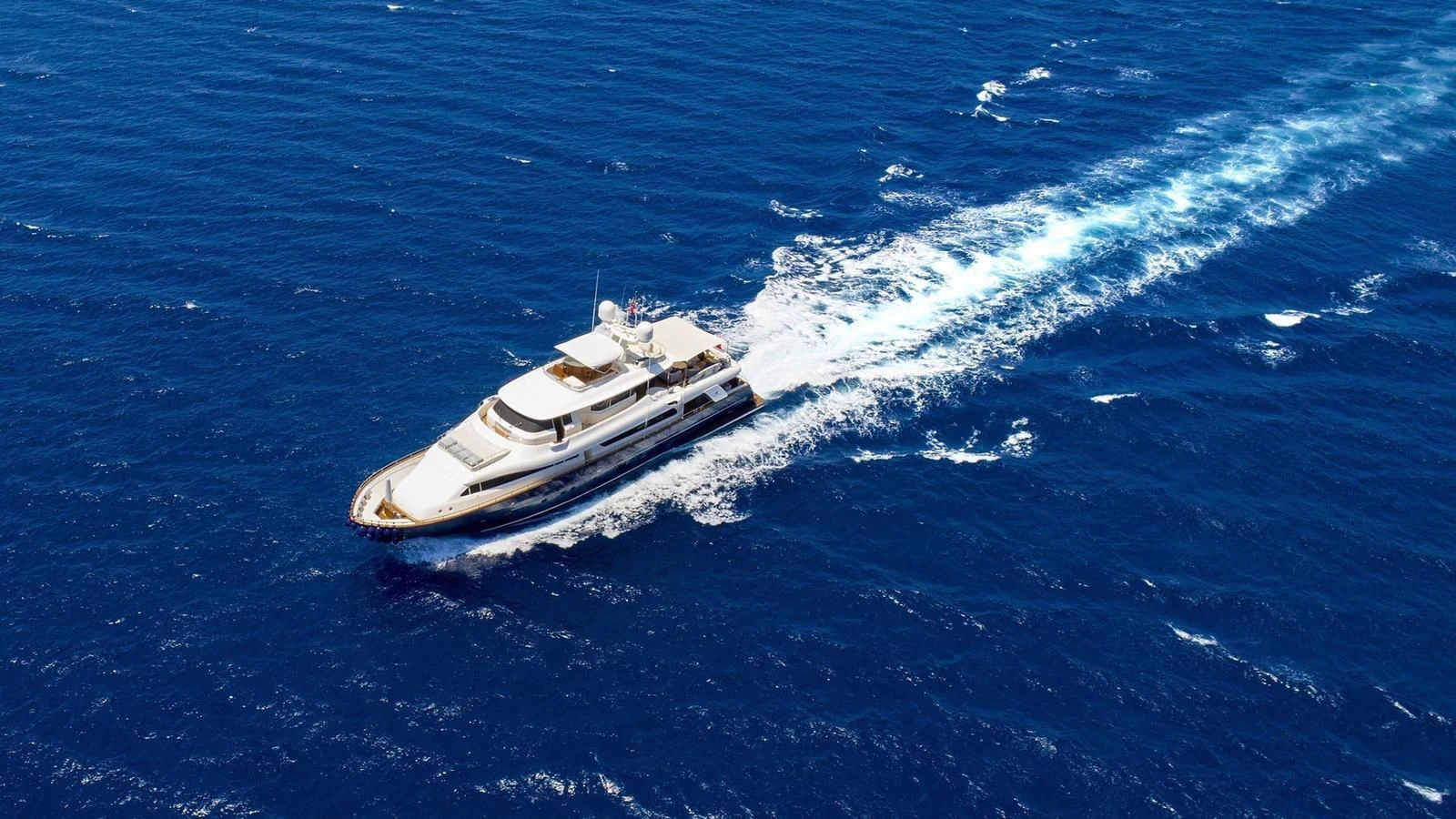 a ship in the water aboard HAG Yacht for Sale