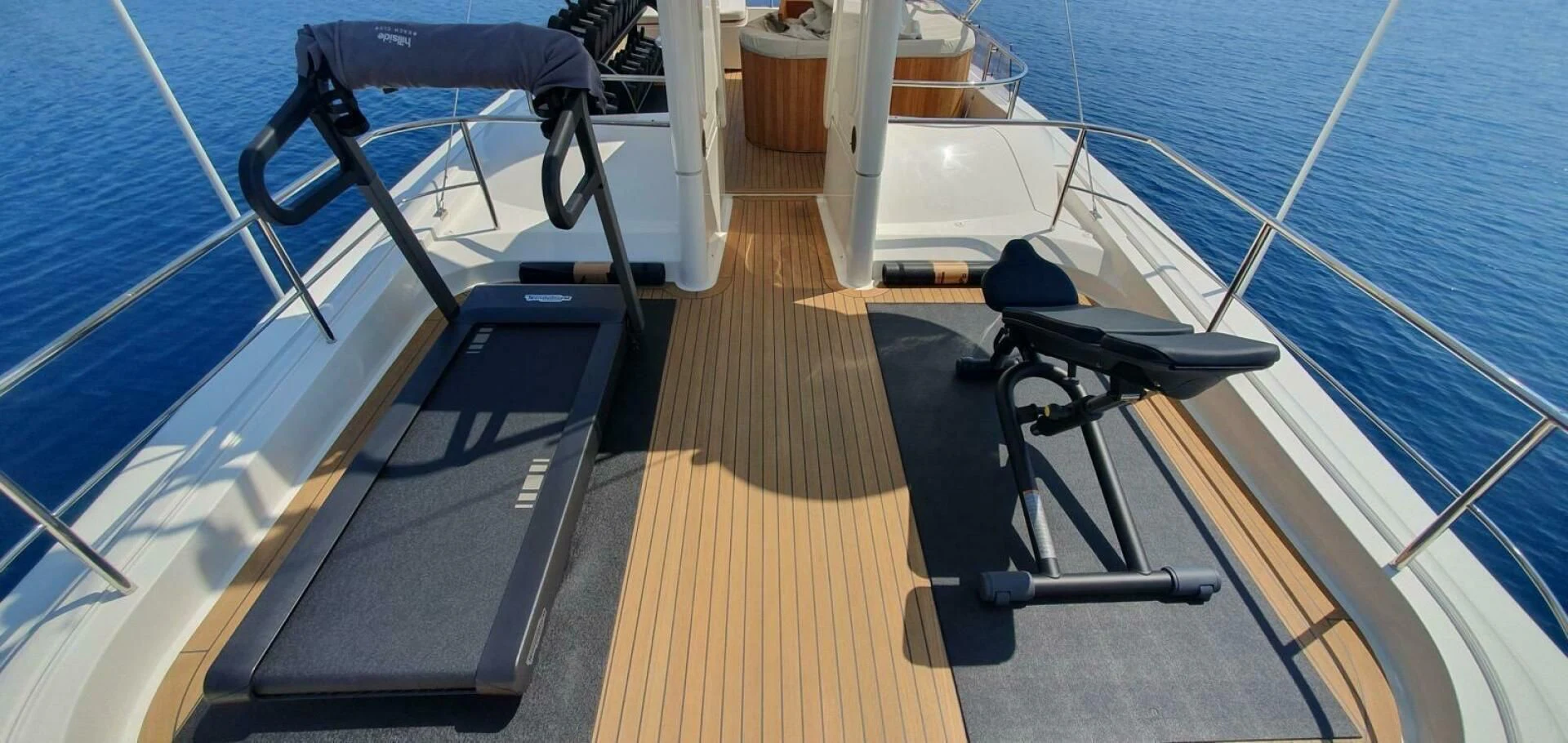 a boat on the water aboard HAG Yacht for Sale