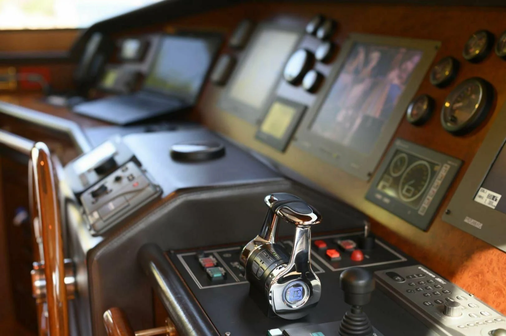 a machine with buttons and a camera aboard HAG Yacht for Sale