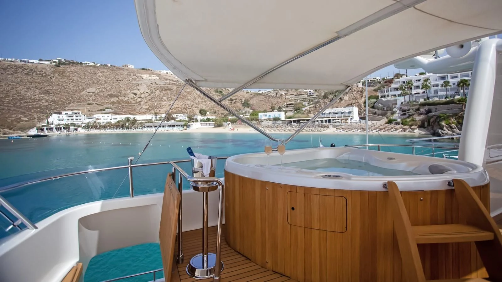 a boat on the water aboard HAG Yacht for Sale