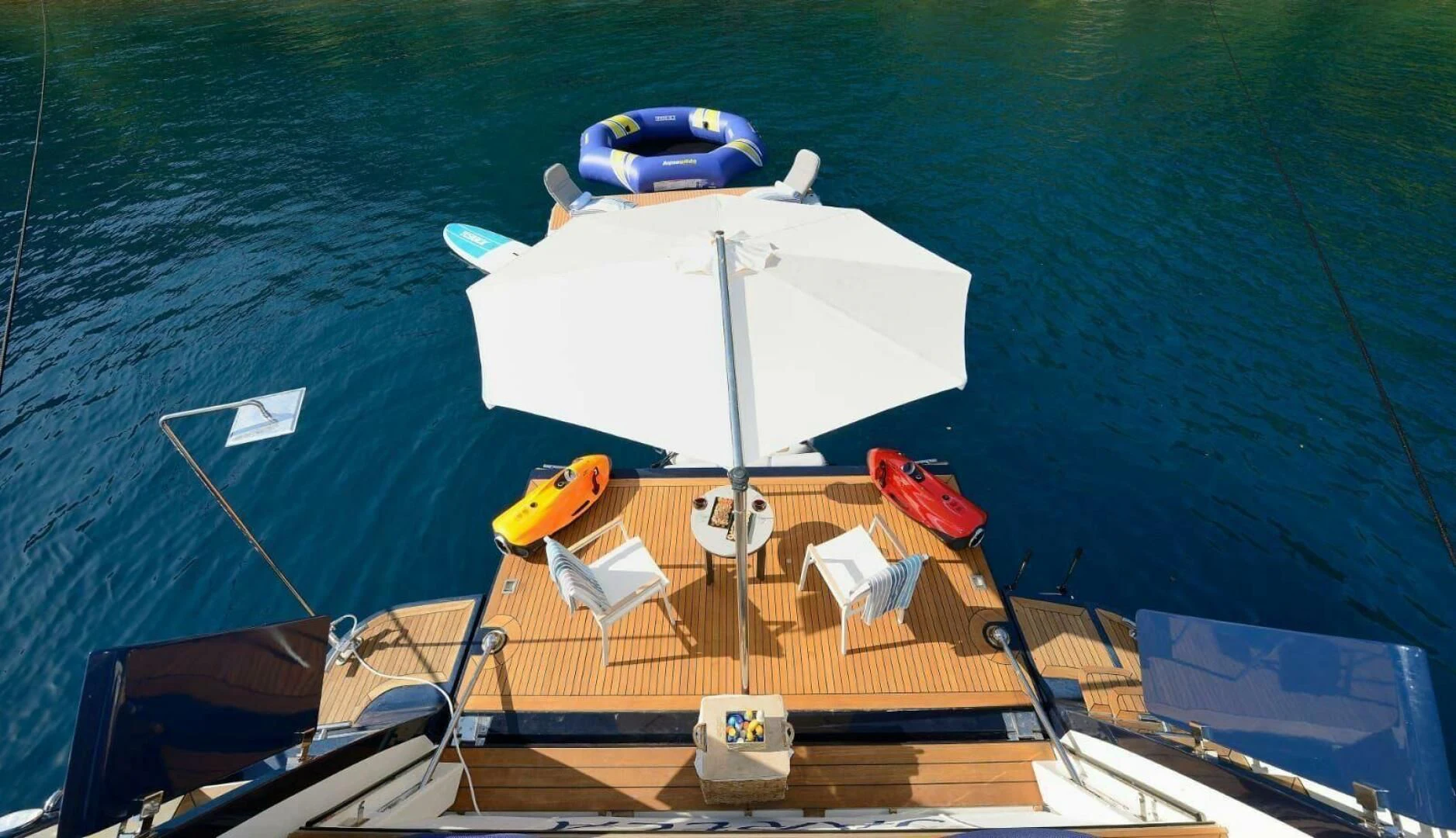 a boat on the water aboard HAG Yacht for Sale