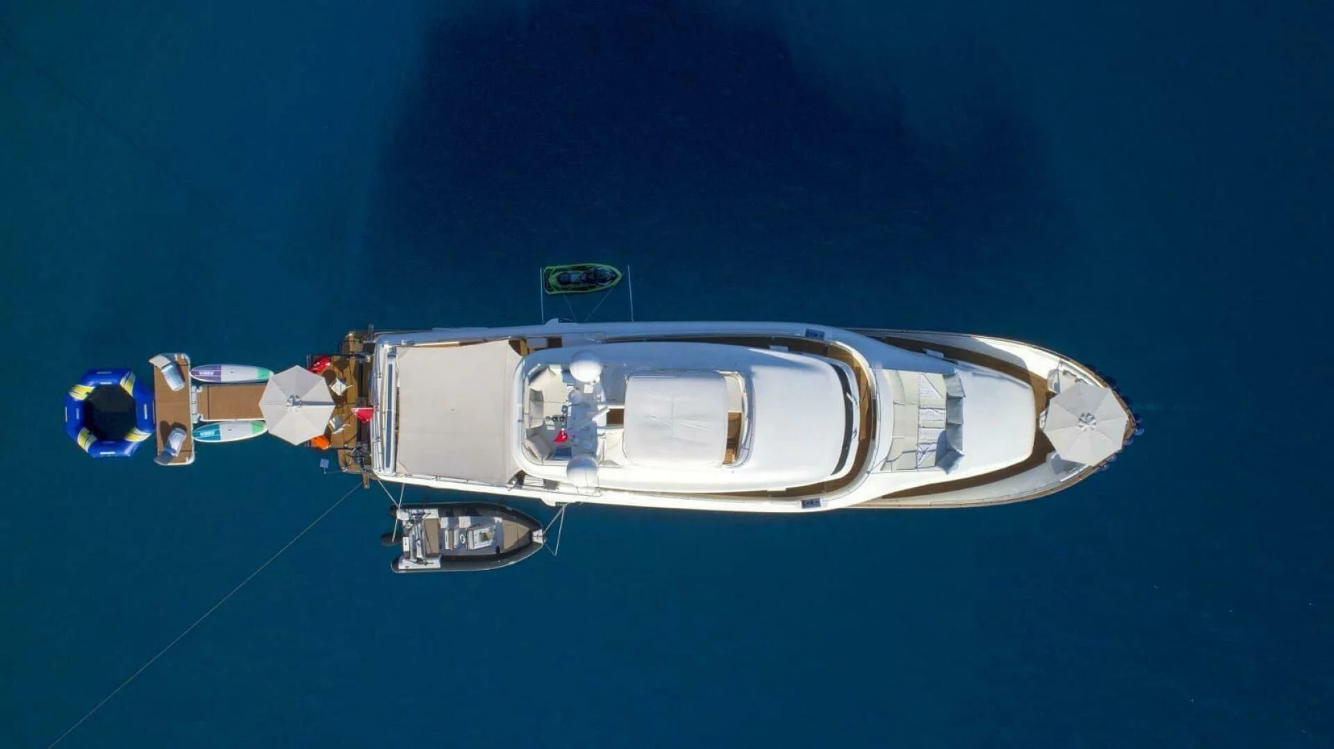 a satellite in space aboard HAG Yacht for Sale