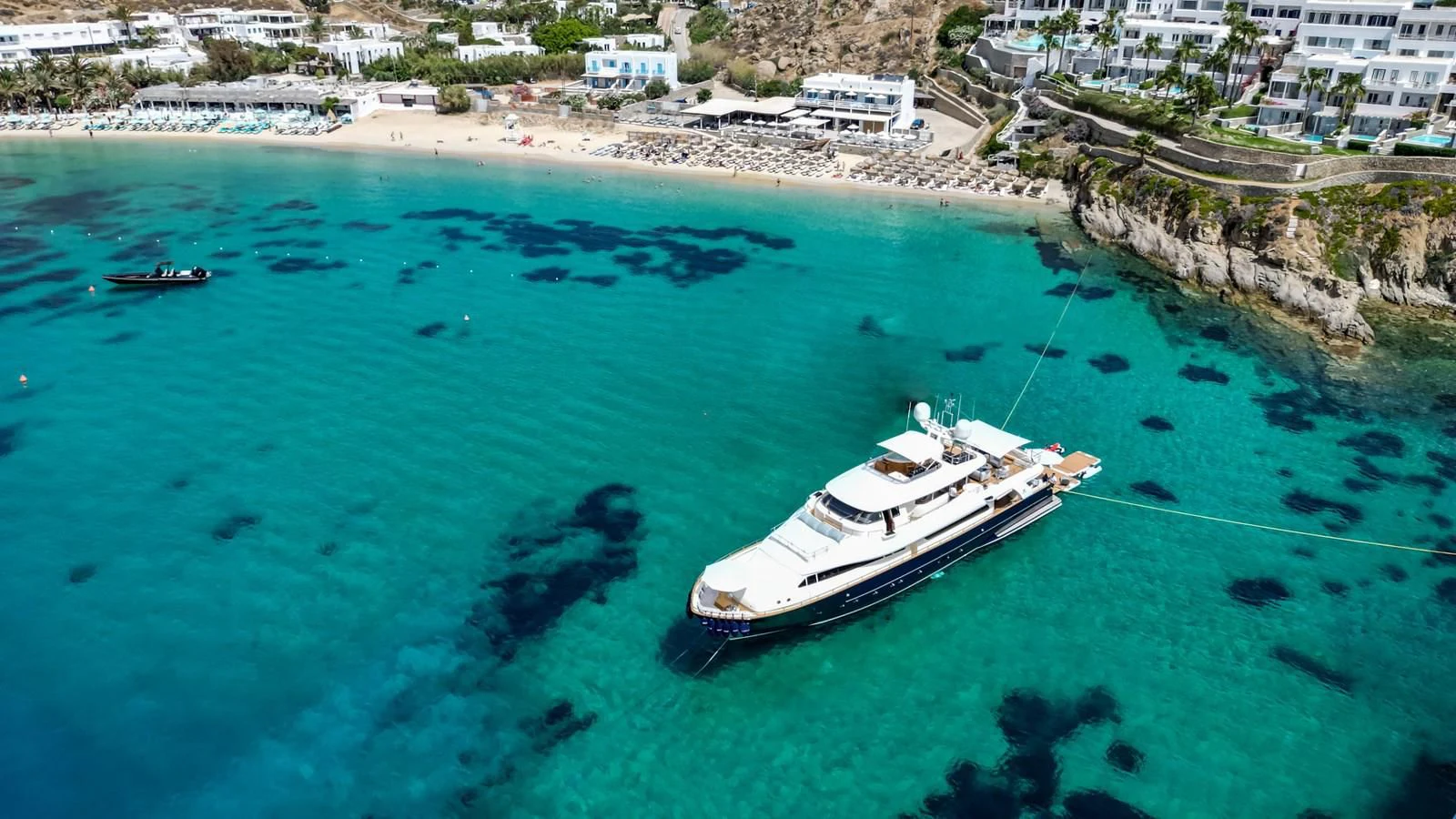 a boat in the water aboard HAG Yacht for Sale
