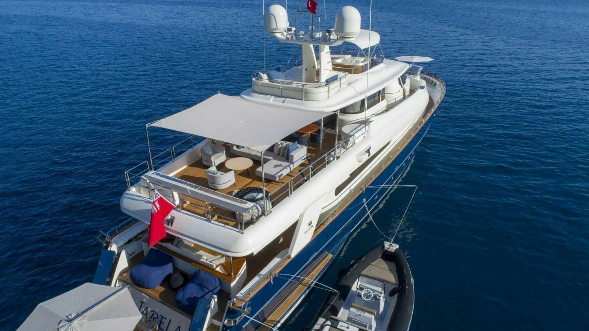 a boat on the water aboard HAG Yacht for Sale