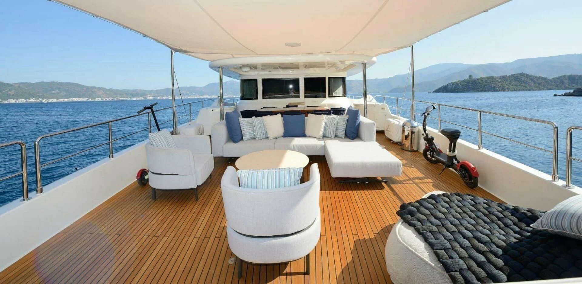 a boat on the water aboard HAG Yacht for Sale