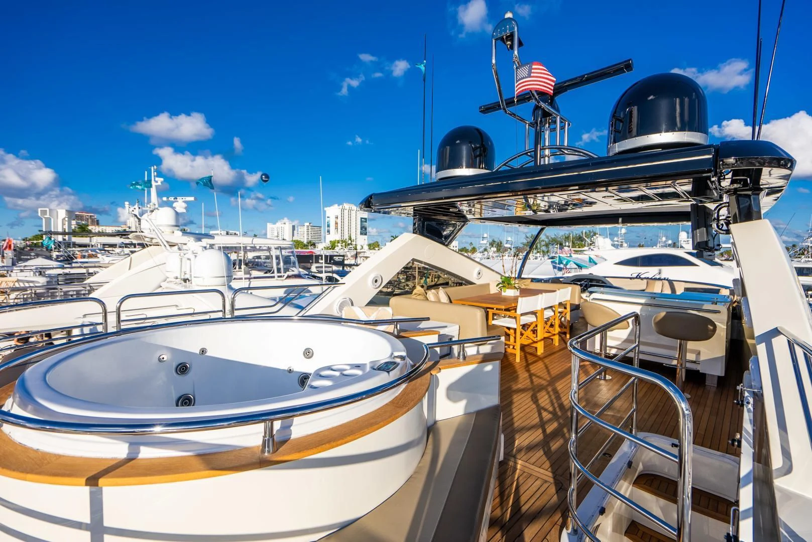 a boat on the water aboard THE KING Yacht for Sale
