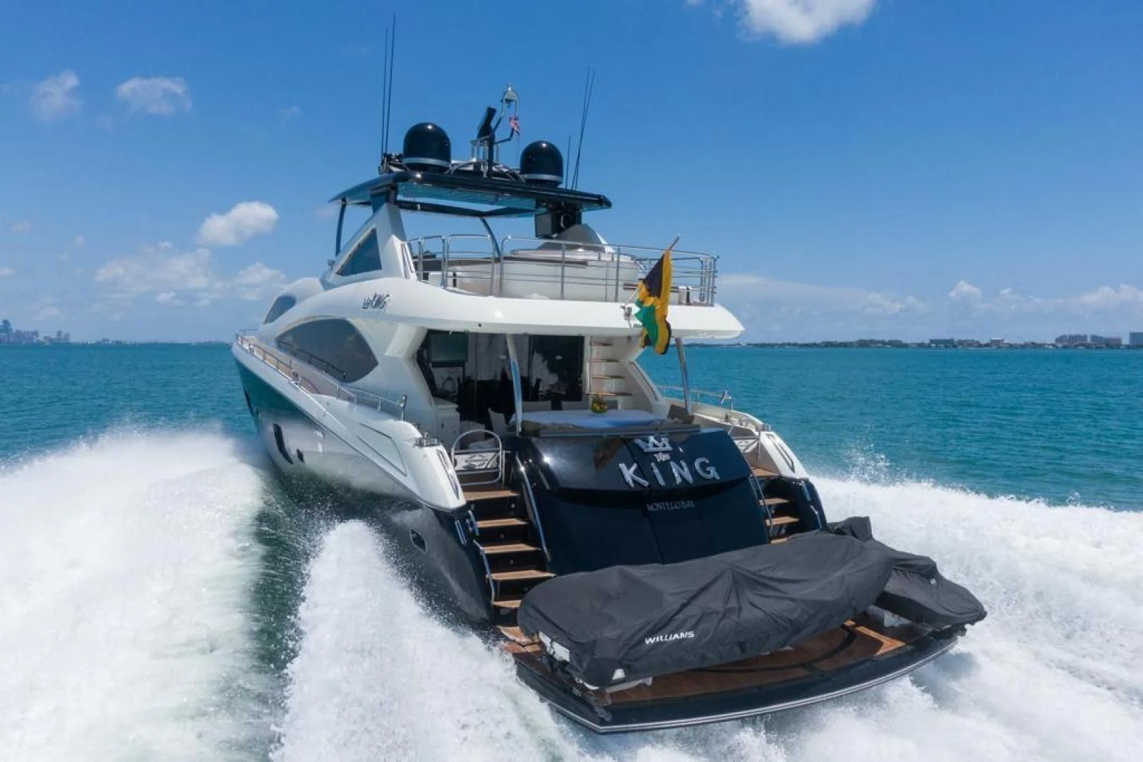 a boat on the water aboard THE KING Yacht for Sale