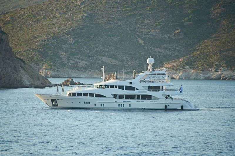 a boat on the water aboard PALAMA Yacht for Sale