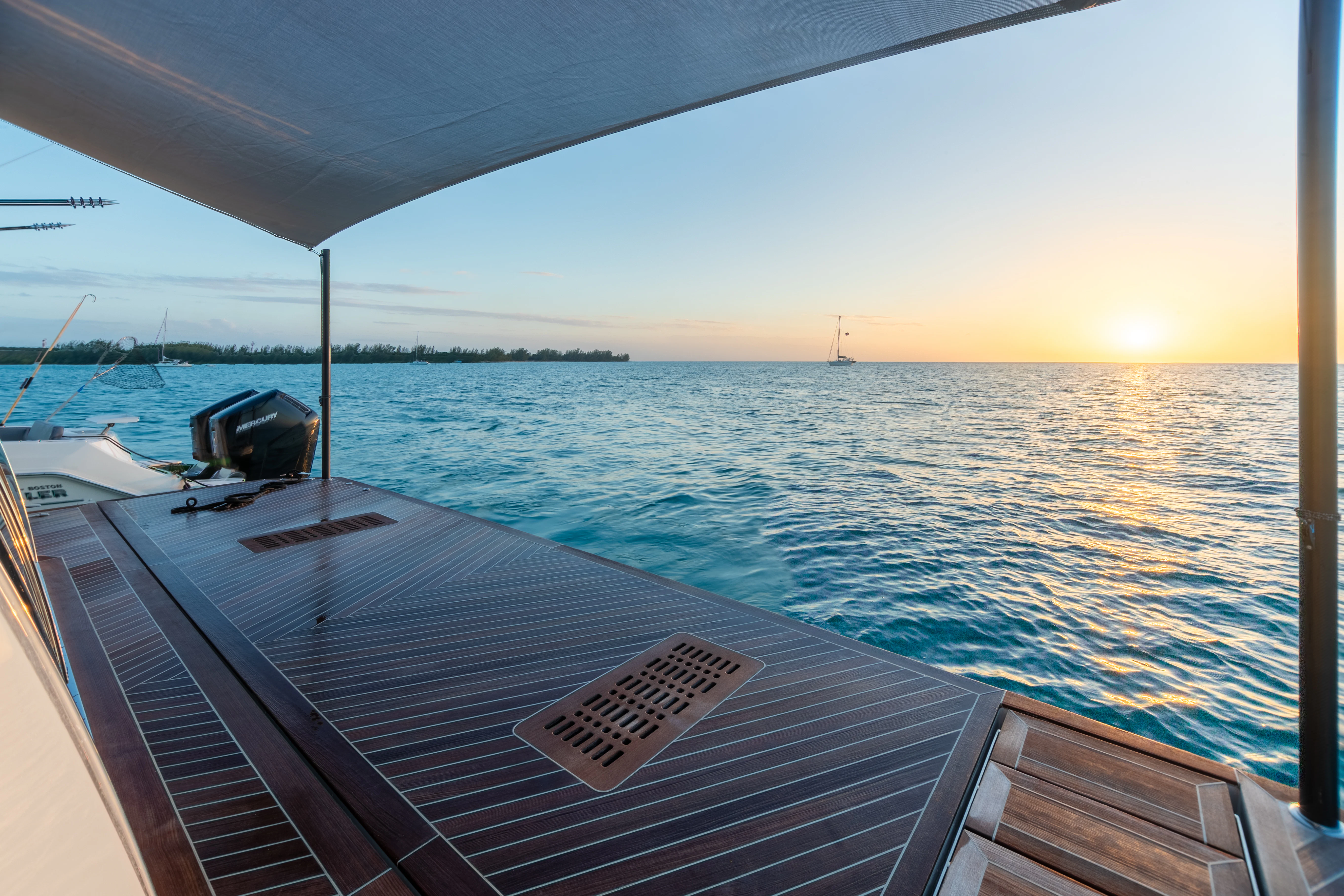 a deck on a boat aboard BOA VIDA Yacht for Sale