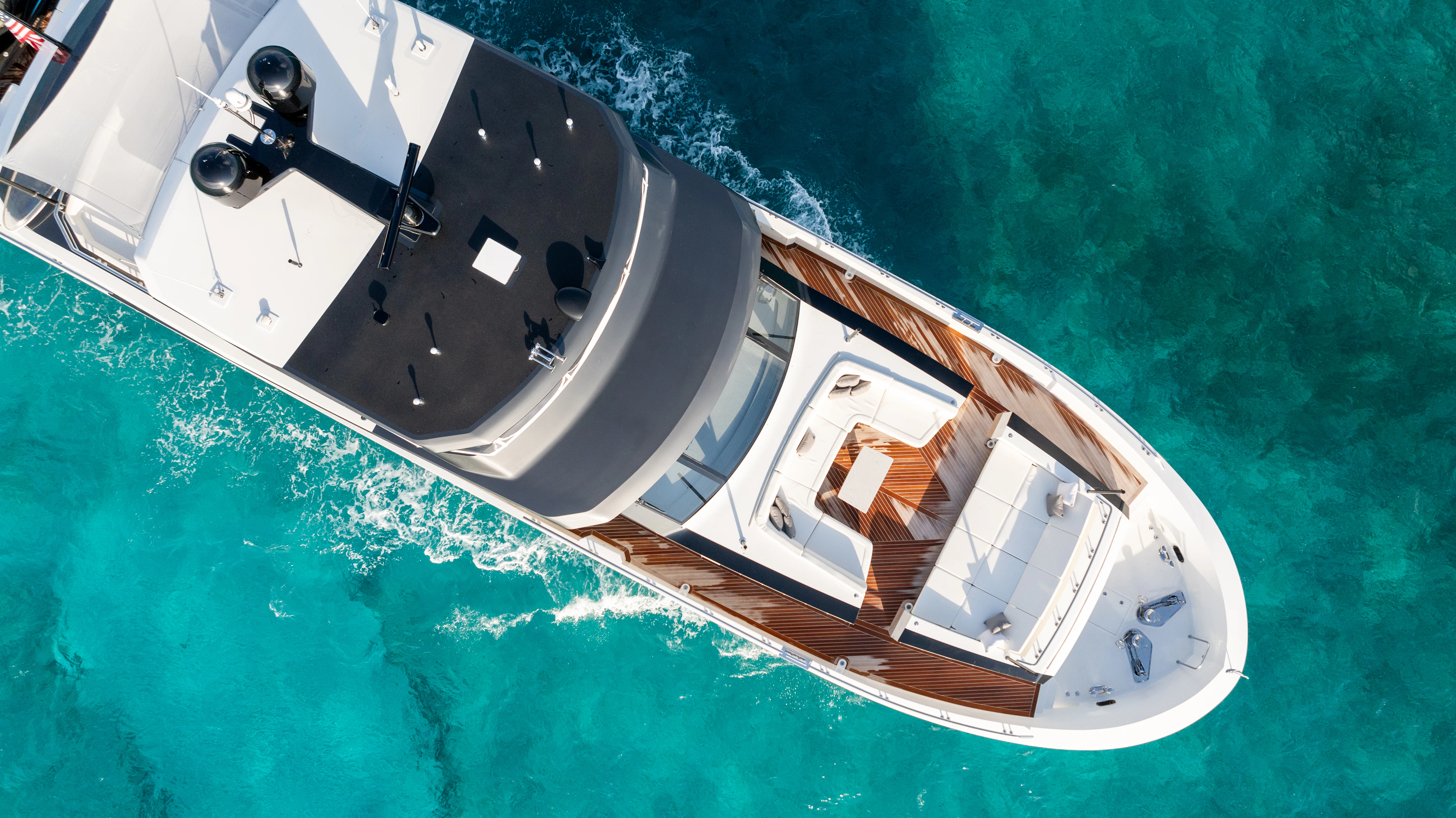 a boat on the water aboard BOA VIDA Yacht for Sale