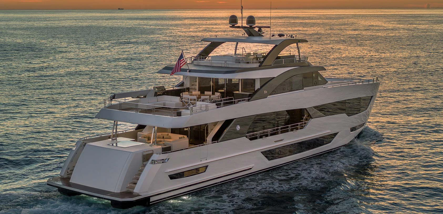 a boat on the water aboard BOA VIDA Yacht for Sale
