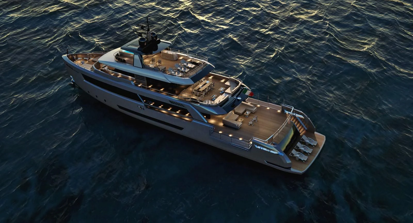 a boat in the water aboard LEVANTE 33 Yacht for Sale
