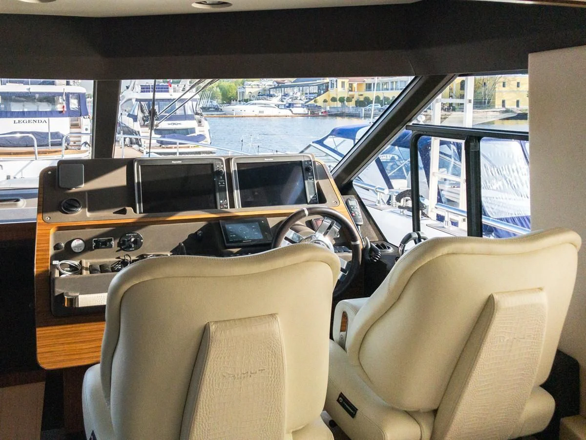 inside of a car aboard MAGELLANO 66 Yacht for Sale