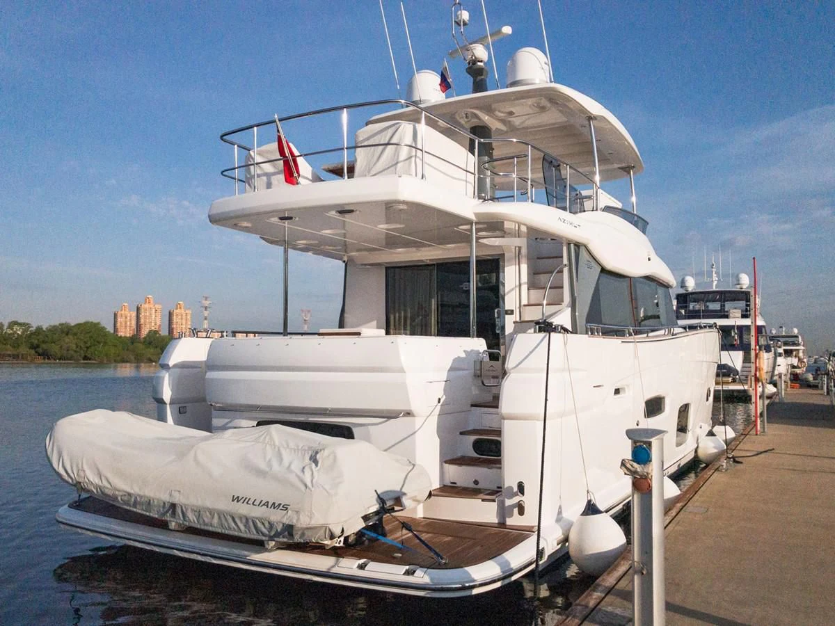 a boat docked at a pier aboard MAGELLANO 66 Yacht for Sale