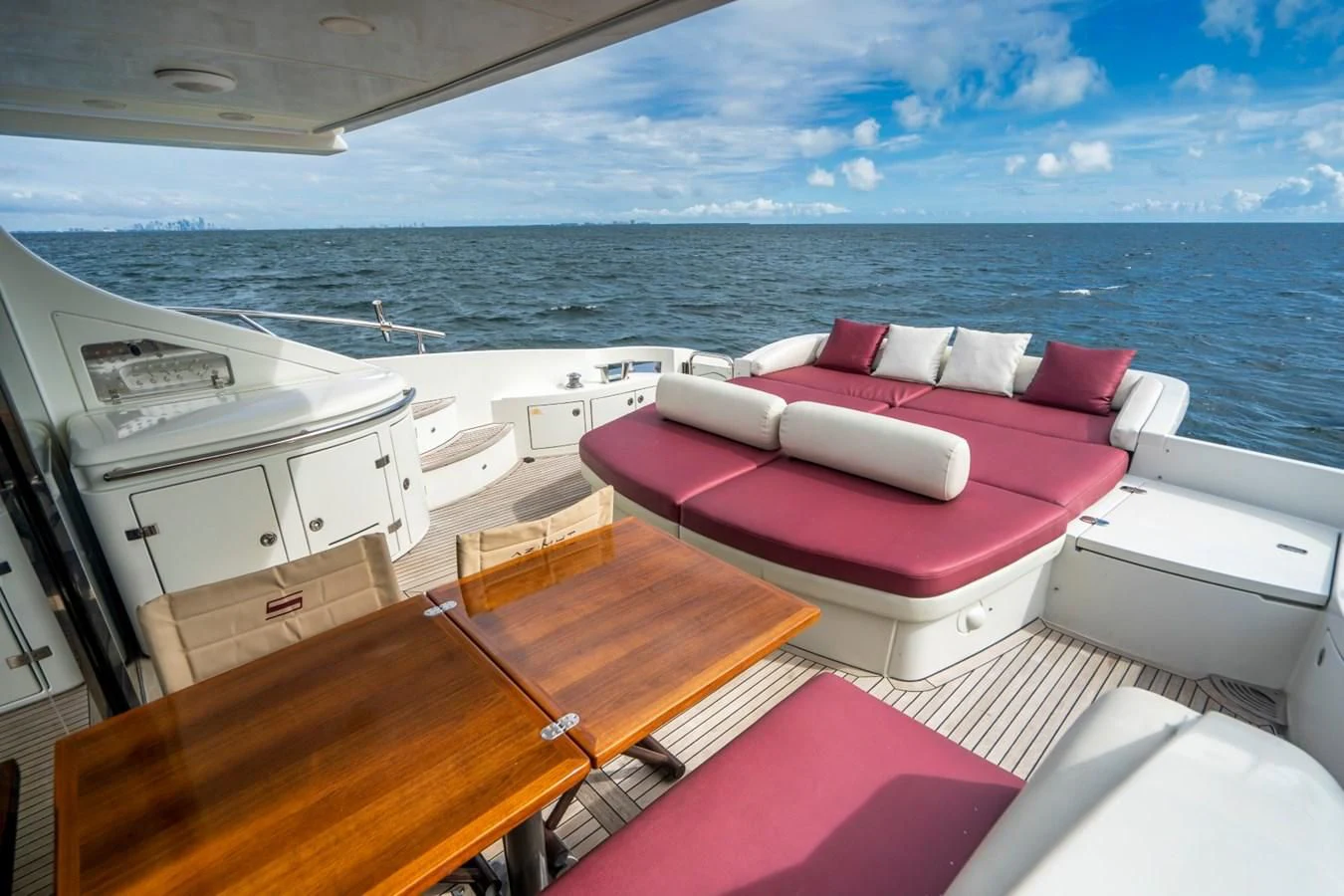 a boat on the water aboard KNOTORIOUS IV Yacht for Sale