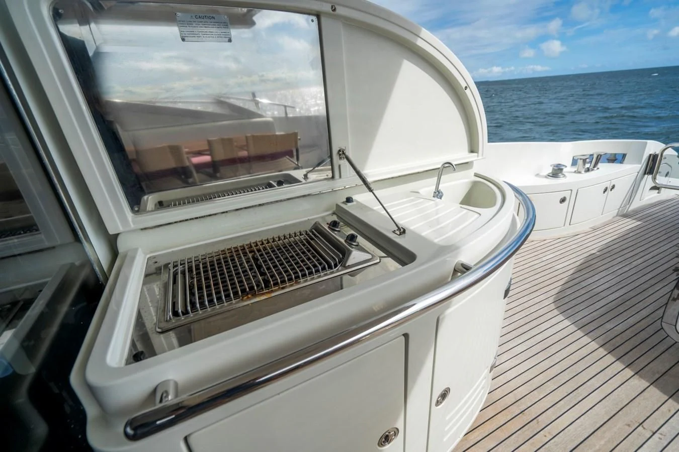 the inside of a boat aboard KNOTORIOUS IV Yacht for Sale