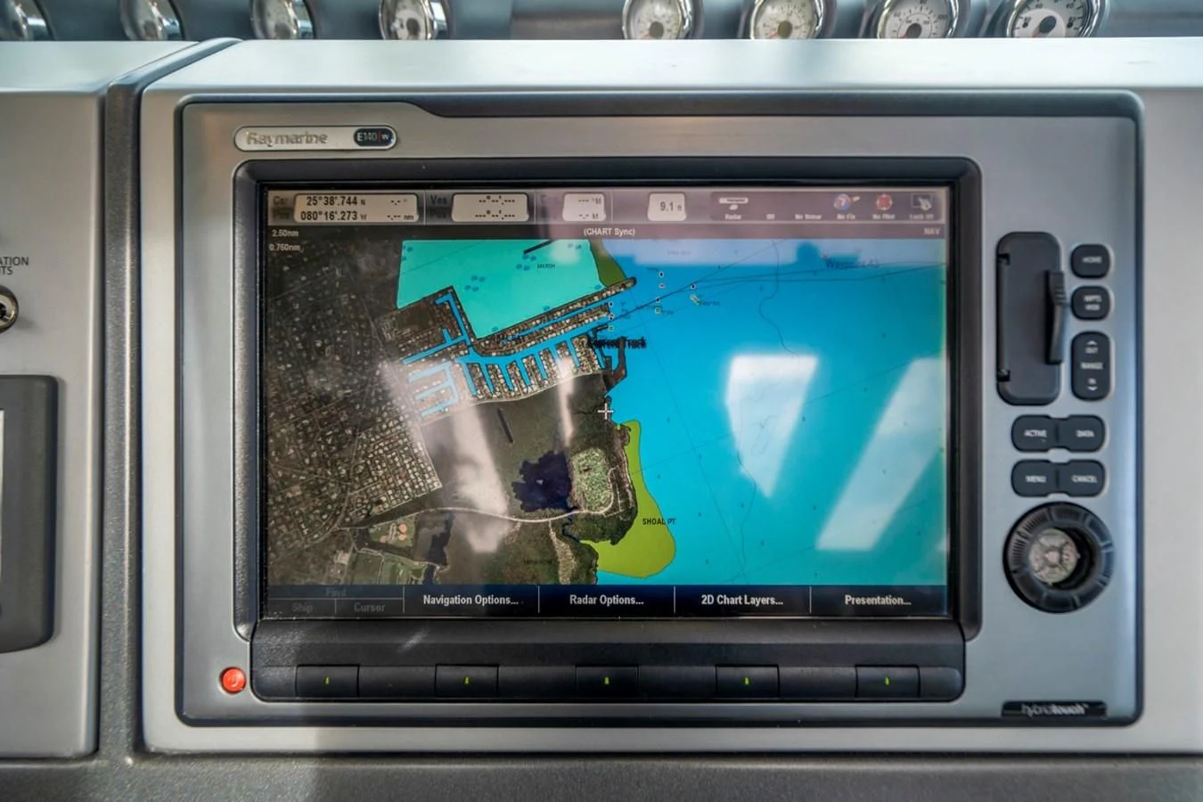 a close-up of a video game aboard KNOTORIOUS IV Yacht for Sale