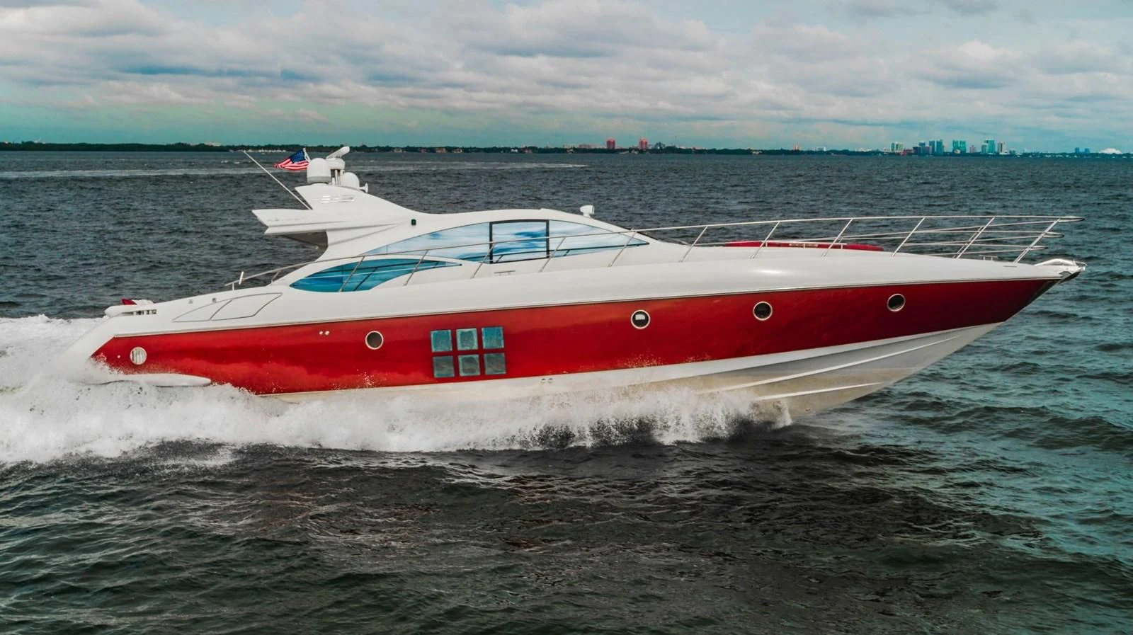 a boat on the water aboard KNOTORIOUS IV Yacht for Sale