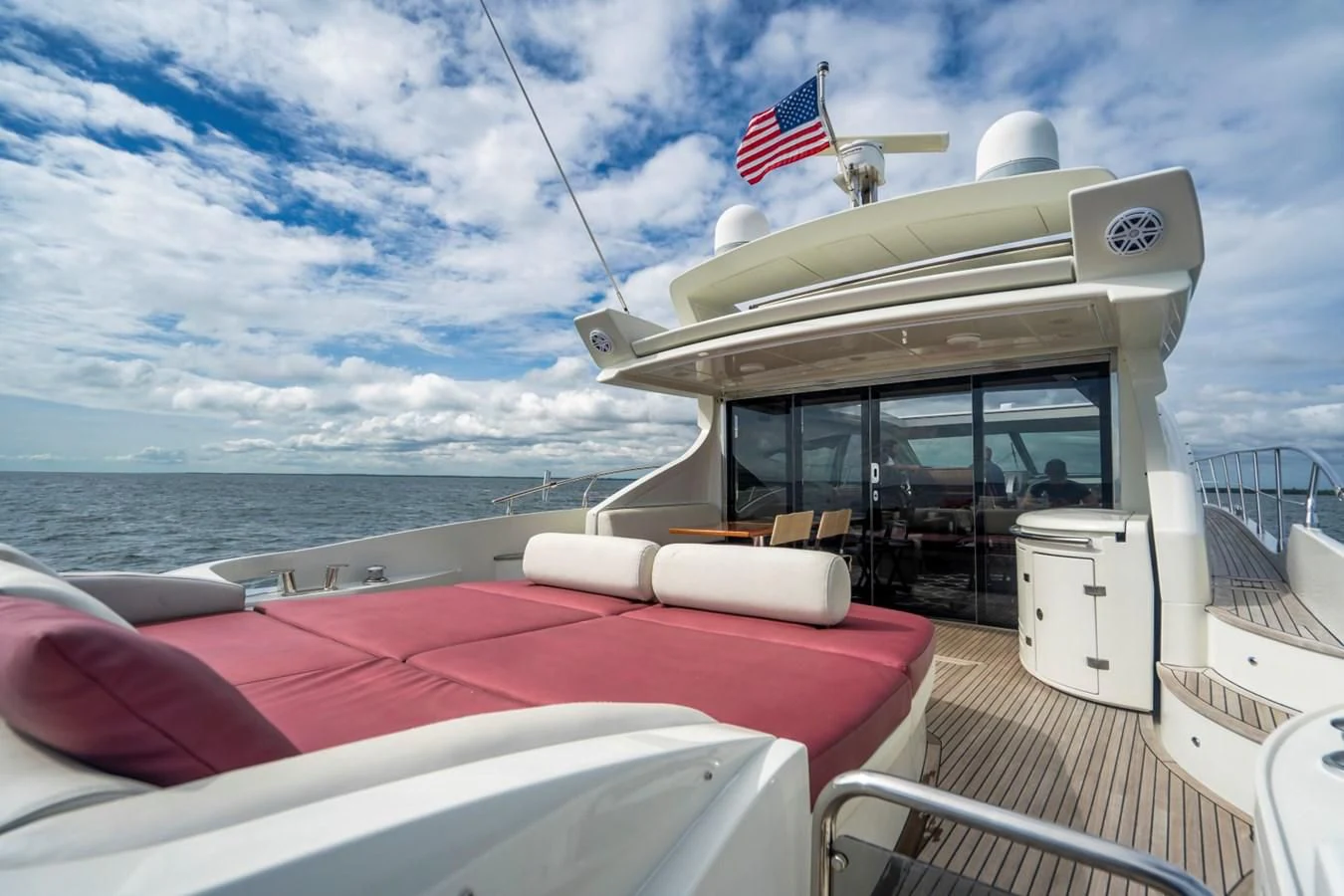 a boat on a boat aboard KNOTORIOUS IV Yacht for Sale