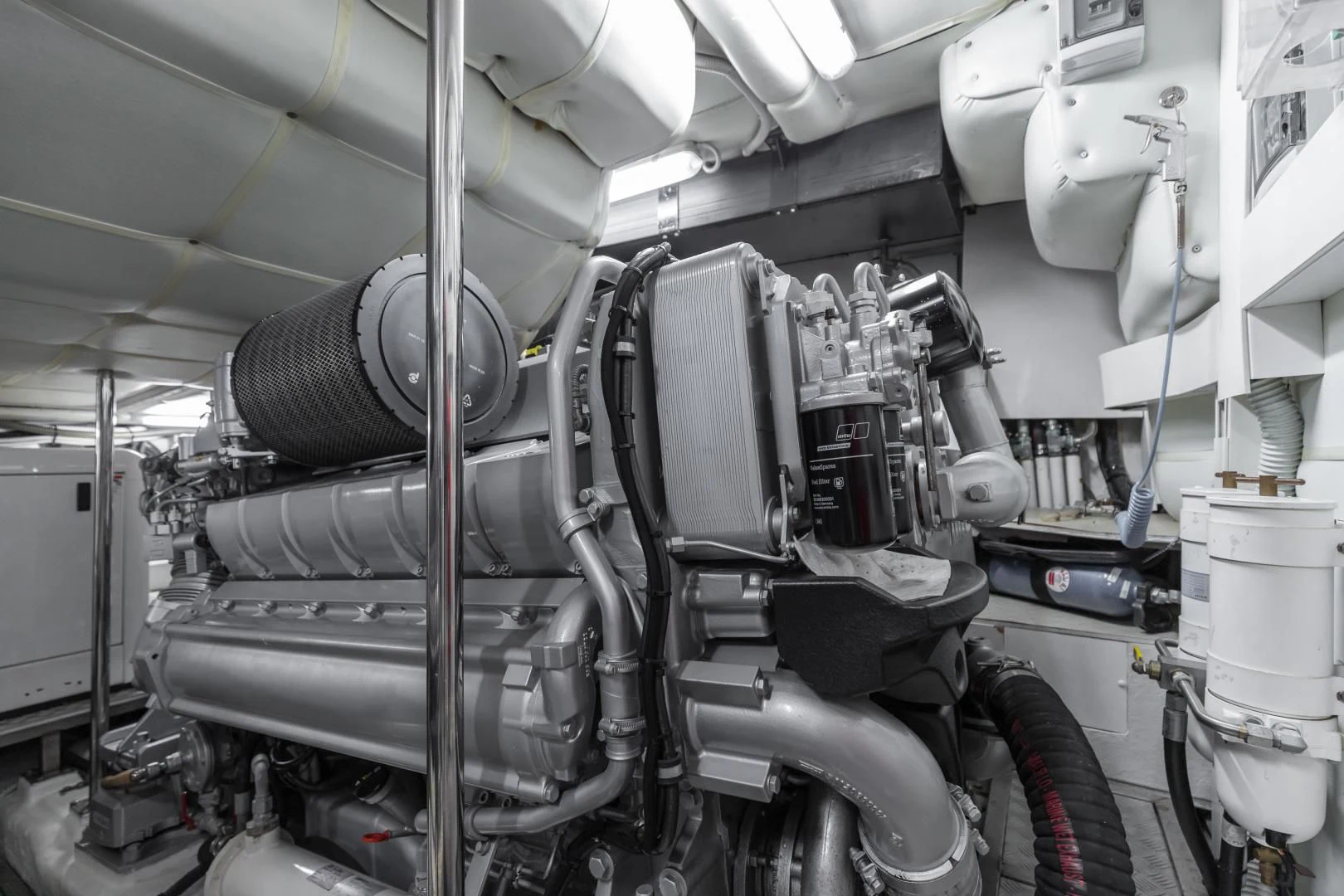a machine in a room aboard LOONEY Yacht for Sale