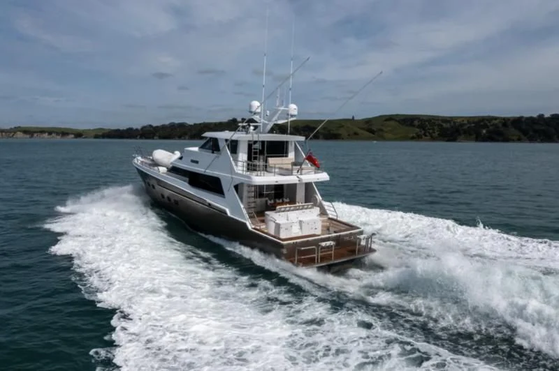 a boat on the water aboard BELLE VIE Yacht for Sale