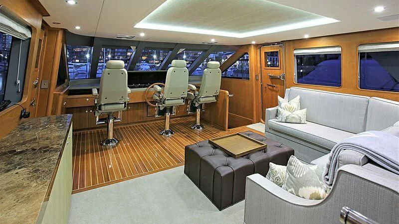 inside of a train aboard BELLE VIE Yacht for Sale