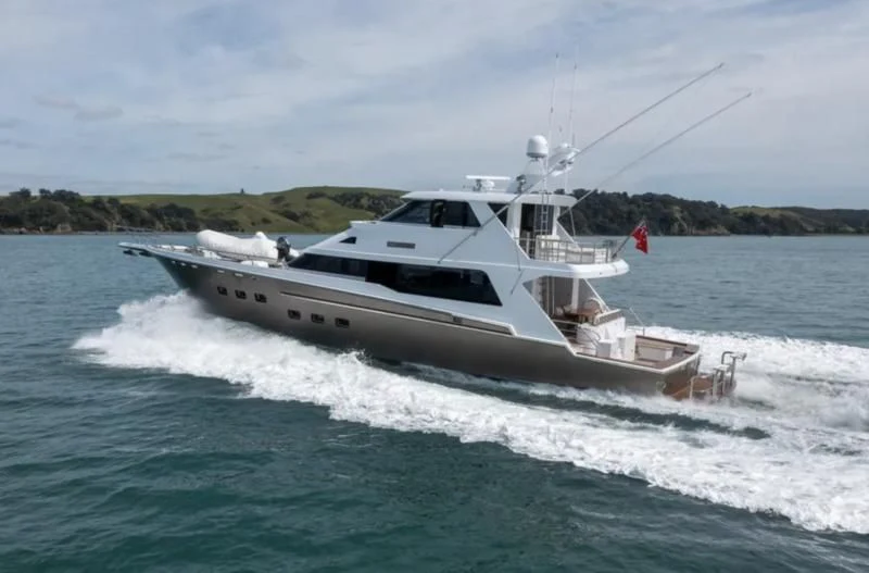 a boat on the water aboard BELLE VIE Yacht for Sale