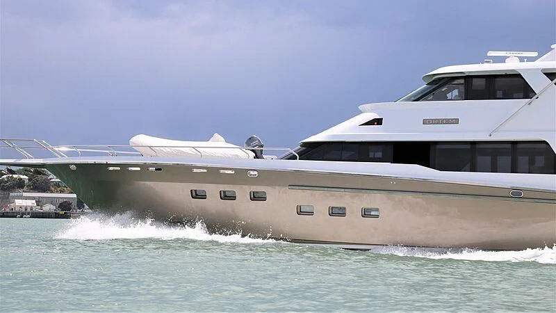 a boat on the water aboard BELLE VIE Yacht for Sale