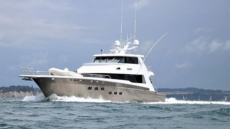 a boat on the water aboard BELLE VIE Yacht for Sale