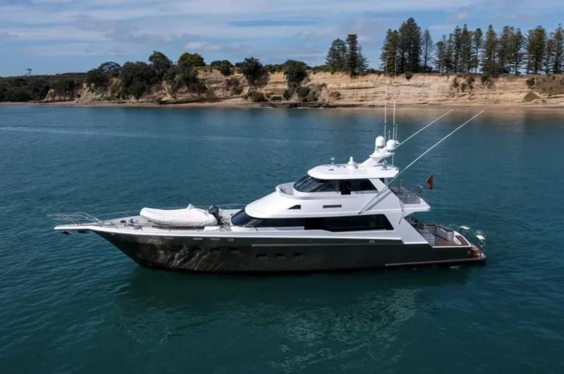 a boat in the water aboard BELLE VIE Yacht for Sale