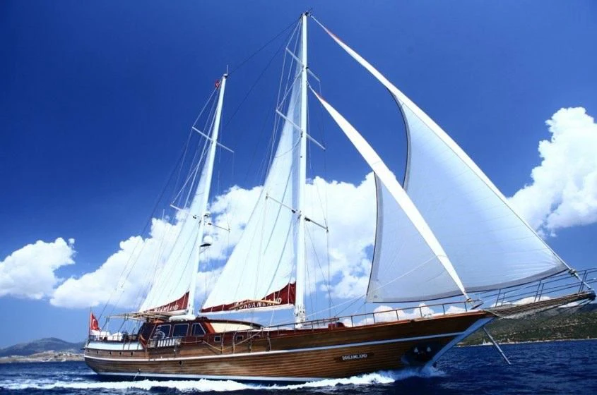 a boat on the water aboard DREAMLAND Yacht for Sale