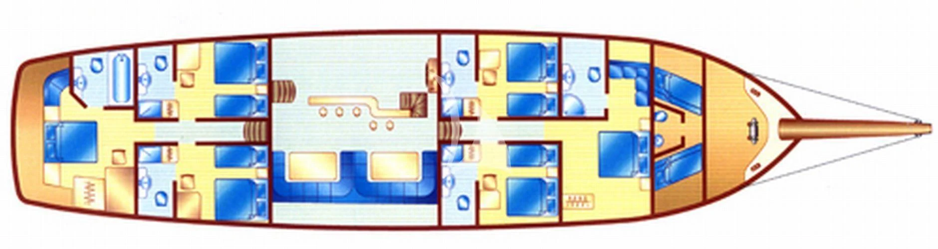 a computer chip with a blue screen aboard DREAMLAND Yacht for Sale