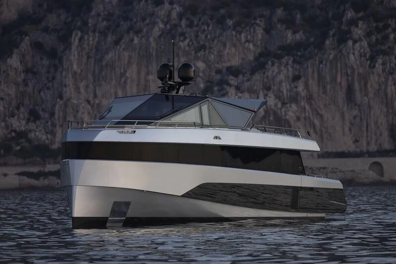 a boat in the water aboard TELL ME WHY Yacht for Sale