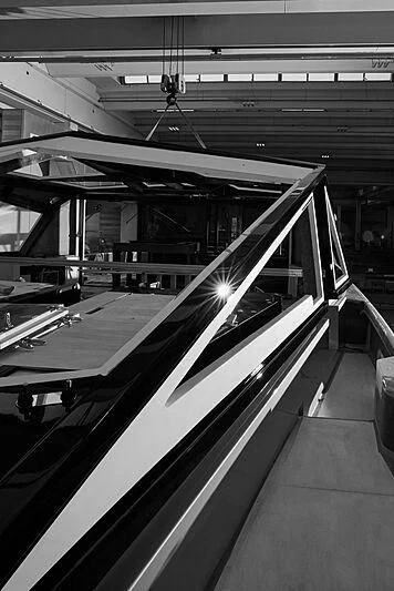 a train station with a train on the tracks aboard TELL ME WHY Yacht for Sale