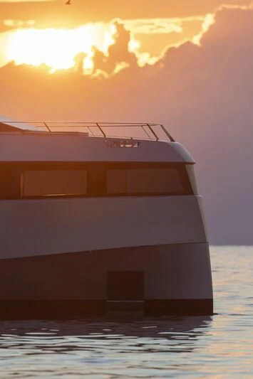 a boat on the water aboard TELL ME WHY Yacht for Sale