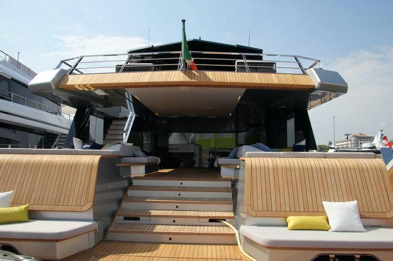 a boat on a dock aboard TELL ME WHY Yacht for Sale