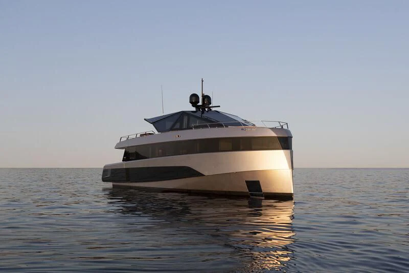 a boat in the water aboard TELL ME WHY Yacht for Sale