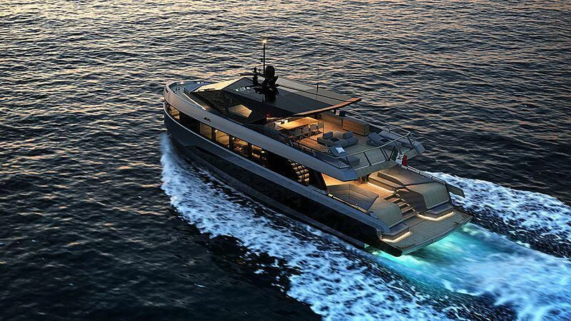 a ship in the water aboard TELL ME WHY Yacht for Sale