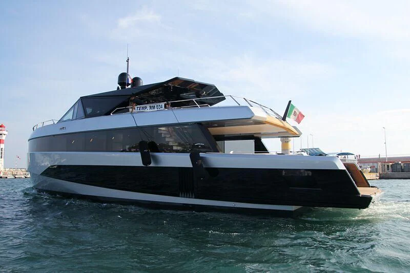 a boat on the water aboard TELL ME WHY Yacht for Sale