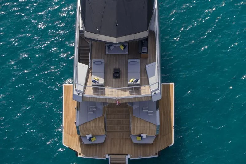 a boat on the water aboard TELL ME WHY Yacht for Sale