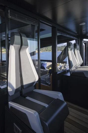 inside of a bus aboard TELL ME WHY Yacht for Sale