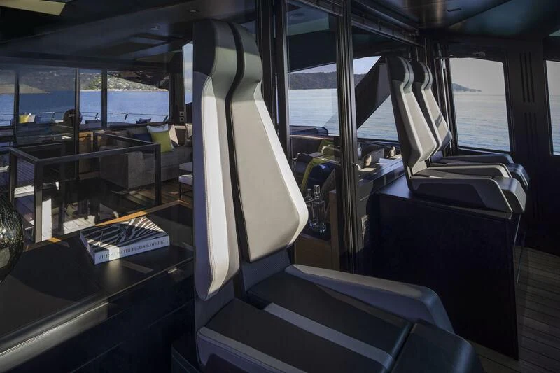 inside of a vehicle aboard TELL ME WHY Yacht for Sale