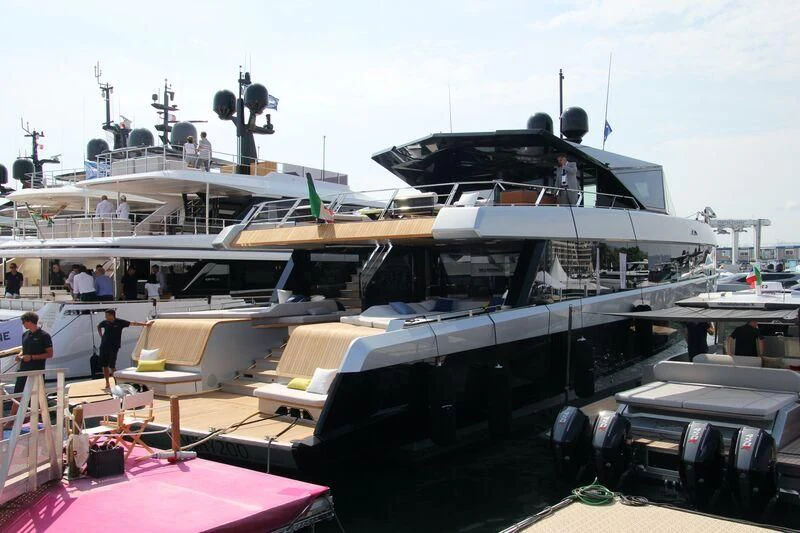 a boat on the water aboard TELL ME WHY Yacht for Sale