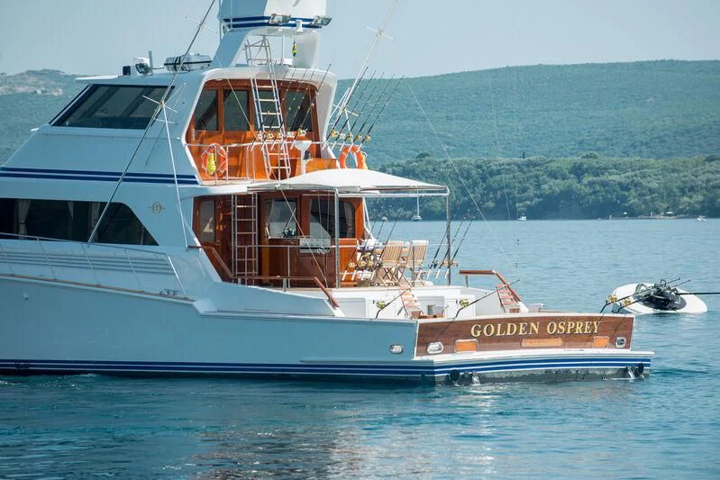 a boat on the water aboard GOLDEN OSPREY Yacht for Sale