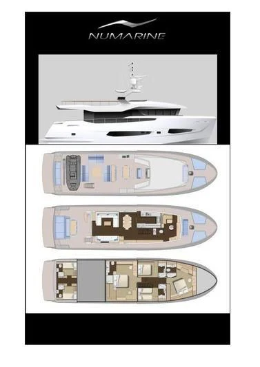 diagram aboard GIOIA Yacht for Sale