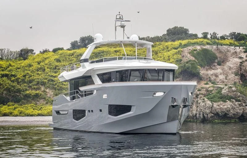 a boat on the water aboard GIOIA Yacht for Sale